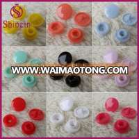 Plastic Nylon 9colors Snap Button Fastener 4 part Buttons For Kidswear,rainwear,bags