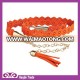 2015 Newest Designed Hot Sale Fashion Orange Hollow Chain Belts for Girls in Wholesale