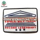 New product brand name embroidery iron on patches