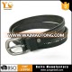 Factory supply special design new fashion black rivet wide fashion belts women